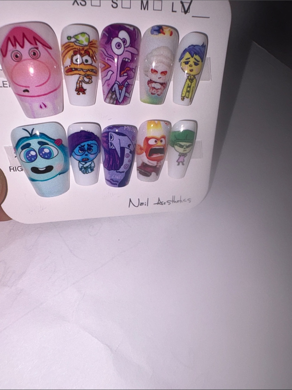 DISNEY EMOTIONS CUSTOM MADE Press-On Nail Set - PREMIUM SIZ L